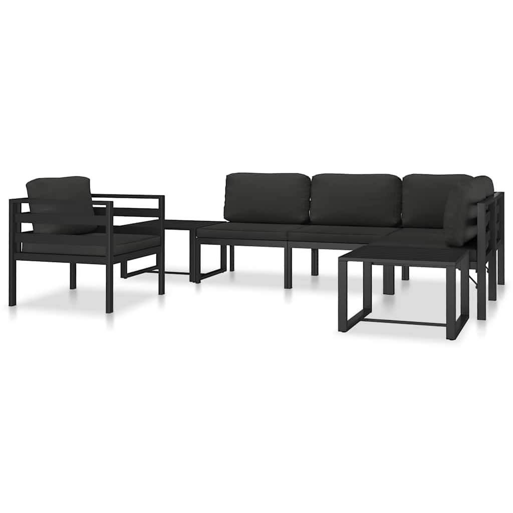 vidaXL Table | Anthracite | Aluminium | 60 x 60 x 38 cm | Modular
