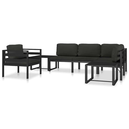 vidaXL Table | Anthracite | Aluminium | 60 x 60 x 38 cm | Modular