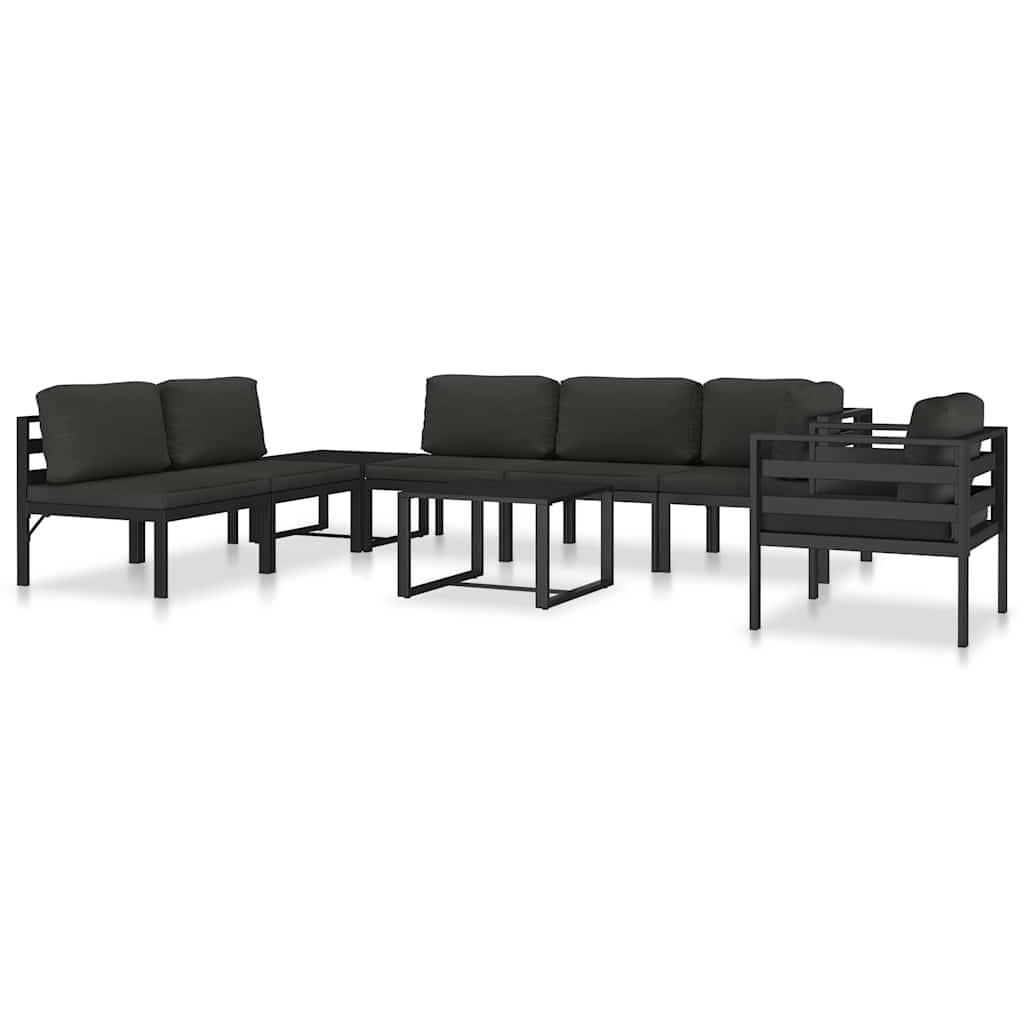 vidaXL Table | Anthracite | Aluminium | 60 x 60 x 38 cm | Modular