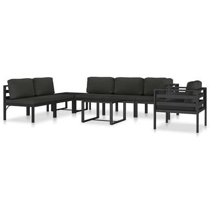 vidaXL Table | Anthracite | Aluminium | 60 x 60 x 38 cm | Modular