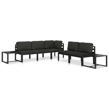 vidaXL Table | Anthracite | Aluminium | 60 x 60 x 38 cm | Modular