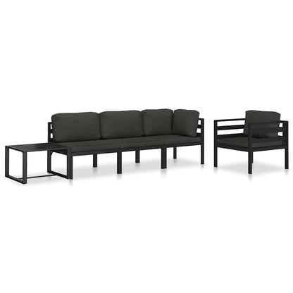 vidaXL Table | Anthracite | Aluminium | 60 x 60 x 38 cm | Modular