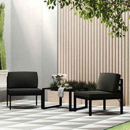 vidaXL Table | Anthracite | Aluminium | 60 x 60 x 38 cm | Modular