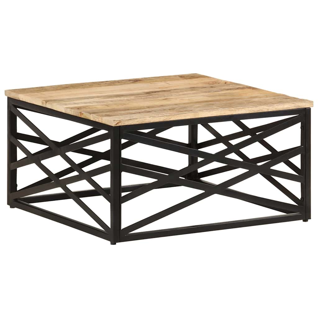 287364 vidaXL Coffee Table 68x68x35 cm Solid Mango Wood