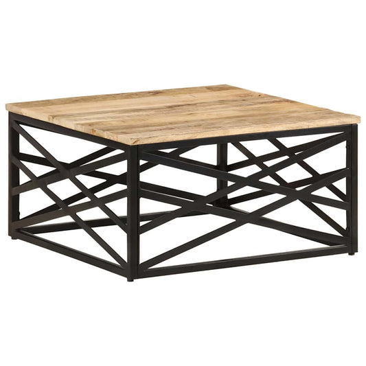 287364 vidaXL Coffee Table 68x68x35 cm Solid Mango Wood