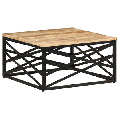 287364 vidaXL Coffee Table 68x68x35 cm Solid Mango Wood