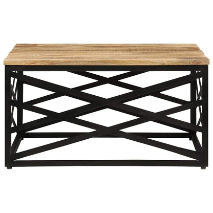 287364 vidaXL Coffee Table 68x68x35 cm Solid Mango Wood