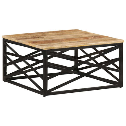 287364 vidaXL Coffee Table 68x68x35 cm Solid Mango Wood