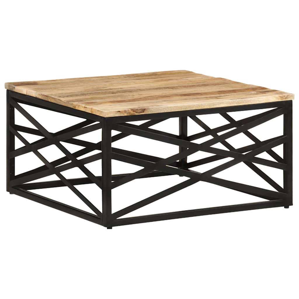 287364 vidaXL Coffee Table 68x68x35 cm Solid Mango Wood