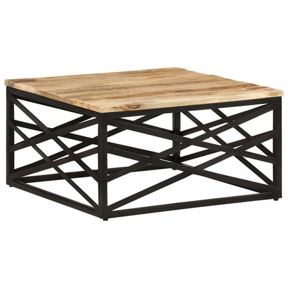 287364 vidaXL Coffee Table 68x68x35 cm Solid Mango Wood