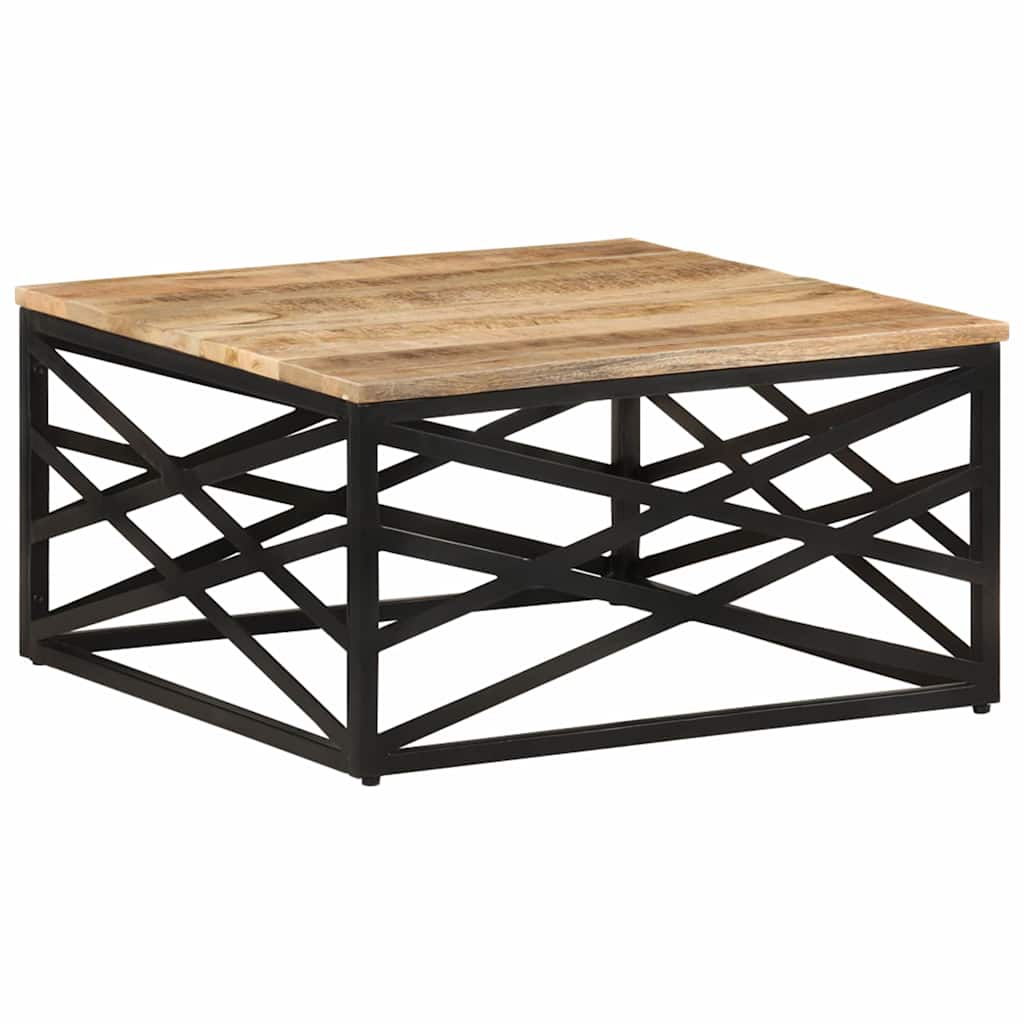 287364 vidaXL Coffee Table 68x68x35 cm Solid Mango Wood