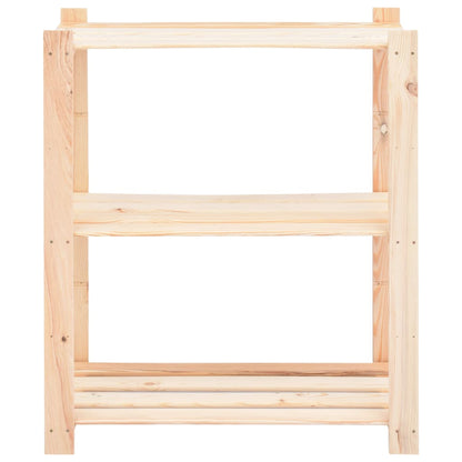 vidaXL 3-Tier Storage Racks 3 pcs 80x38x90 cm Solid Pinewood 150 kg