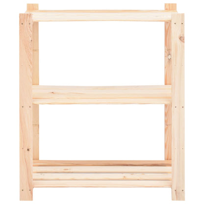 vidaXL 3-Tier Storage Racks 5 pcs 80x38x90 cm Solid Pinewood 150 kg