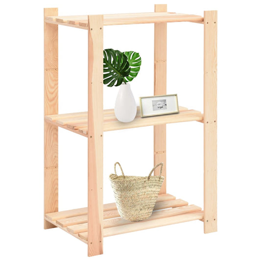 vidaXL 3-Tier Storage Racks 5 pcs 60x38x90 cm Solid Pinewood 150 kg