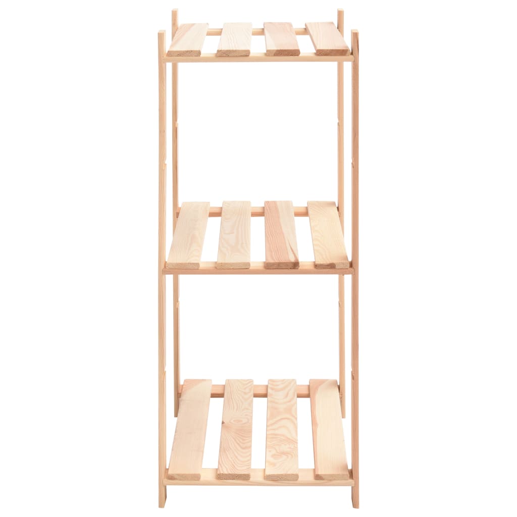 vidaXL 3-Tier Storage Racks 5 pcs 60x38x90 cm Solid Pinewood 150 kg