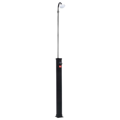 92295 vidaXL Garden Solar Shower Black 215 cm 8 L