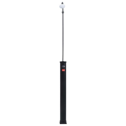 vidaXL Garden Solar Shower Black 215 cm 8 L