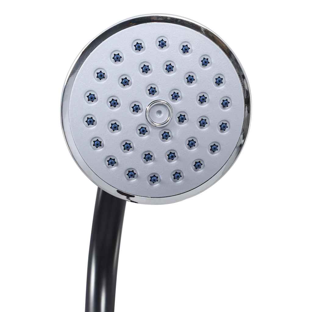 92295 vidaXL Garden Solar Shower Black 215 cm 8 L