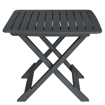 vidaXL Garden Bistro Set | Anthracite | Plastic | Compact | Foldable