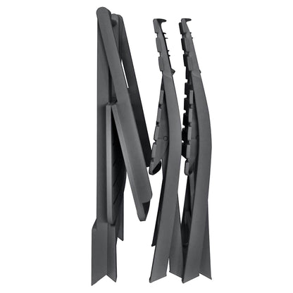 48753 vidaXL 3 Piece Folding Bistro Set Plastic Anthracite