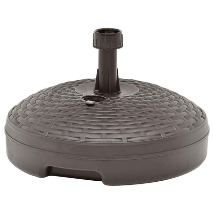 48770 vidaXL Umbrella Base Sand/Water Filled 20 L Brown Plastic Rattan