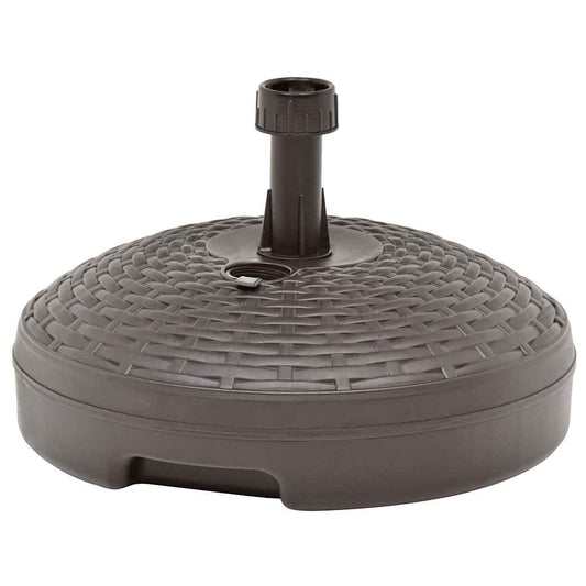 48770 vidaXL Umbrella Base Sand/Water Filled 20 L Brown Plastic Rattan