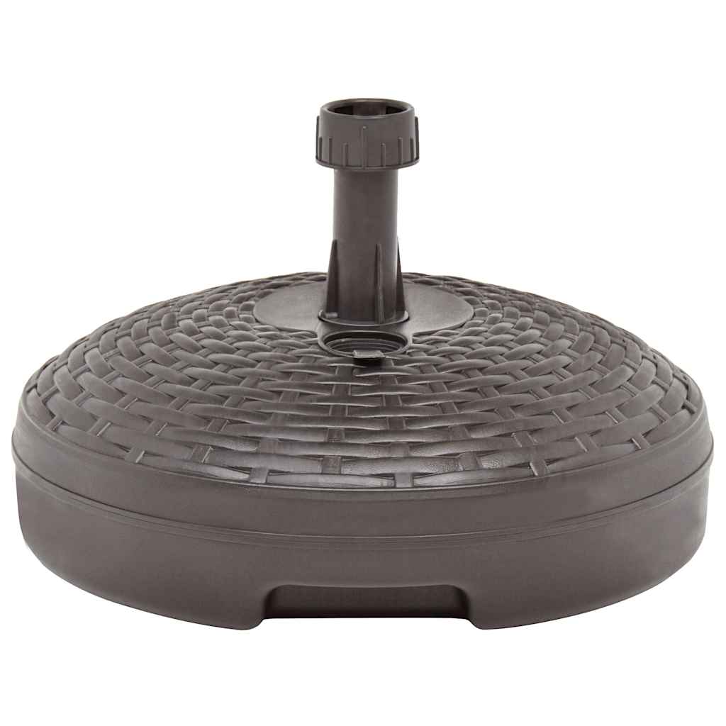 48770 vidaXL Umbrella Base Sand/Water Filled 20 L Brown Plastic Rattan