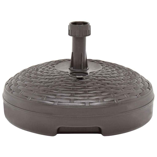 48770 vidaXL Umbrella Base Sand/Water Filled 20 L Brown Plastic Rattan