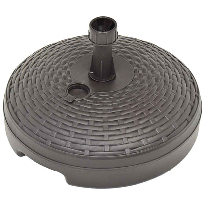 48770 vidaXL Umbrella Base Sand/Water Filled 20 L Brown Plastic Rattan