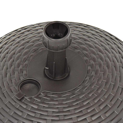 48770 vidaXL Umbrella Base Sand/Water Filled 20 L Brown Plastic Rattan