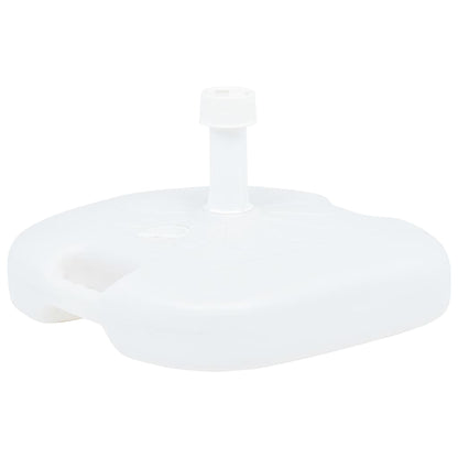 48773 vidaXL Umbrella Base Sand/Water Filled 16 L White Plastic
