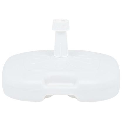 48773 vidaXL Umbrella Base Sand/Water Filled 16 L White Plastic