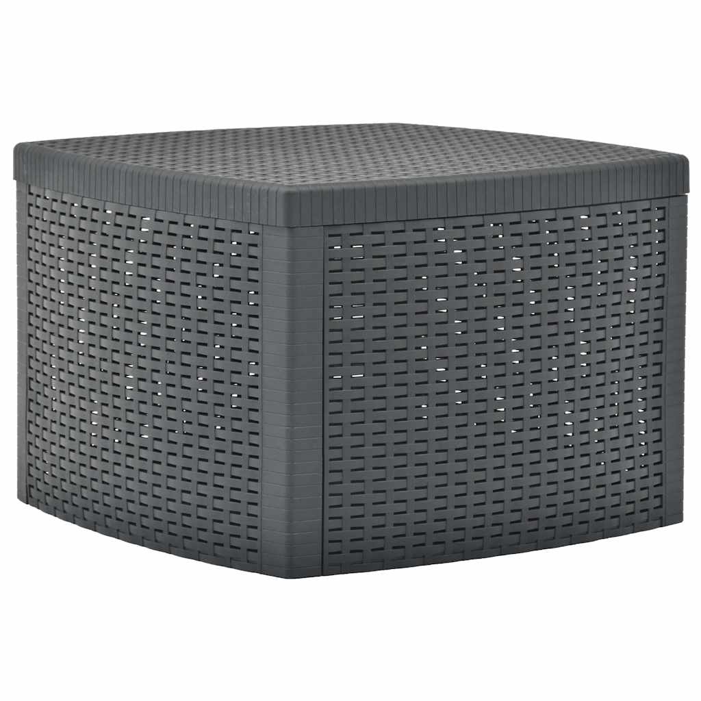 48775 vidaXL Side Table Anthracite 54x54x36,5 cm Plastic