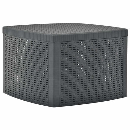 48775 vidaXL Side Table Anthracite 54x54x36,5 cm Plastic