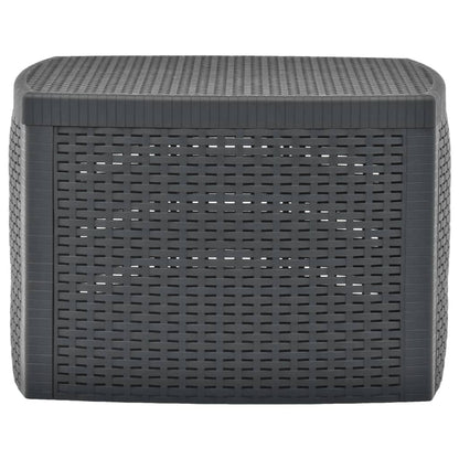 vidaXL Side Table Anthracite 54x54x36.5 cm Plastic