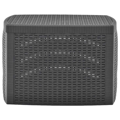 48775 vidaXL Side Table Anthracite 54x54x36,5 cm Plastic