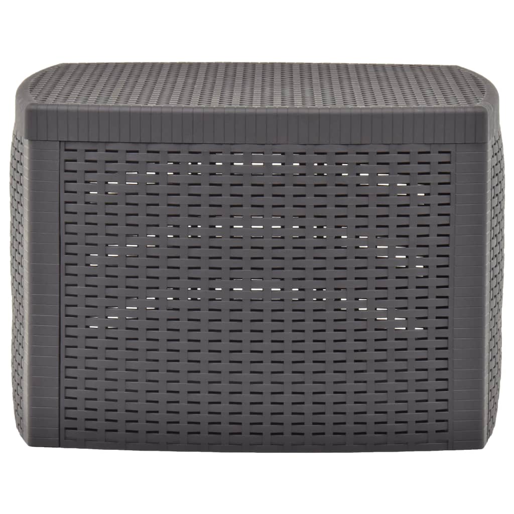 vidaXL Side Table Mocha 54x54x36.5 cm Plastic
