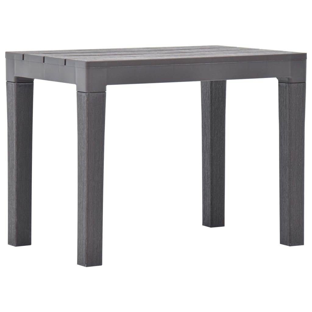 vidaXL Garden Bench | Set of 2 | Mocca | Plastic | Small | Light Weight