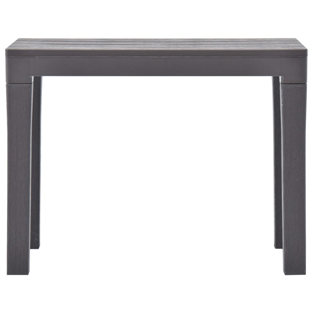 vidaXL Garden Bench | Set of 2 | Mocca | Plastic | Small | Light Weight