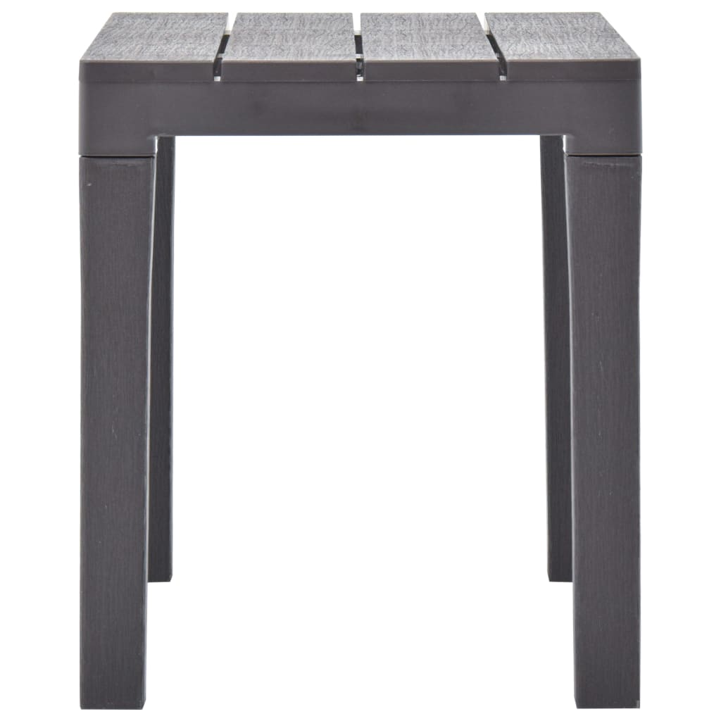 vidaXL Garden Bench | Set of 2 | Mocca | Plastic | Small | Light Weight