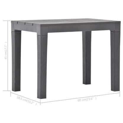 vidaXL Garden Bench | Set of 2 | Mocca | Plastic | Small | Light Weight