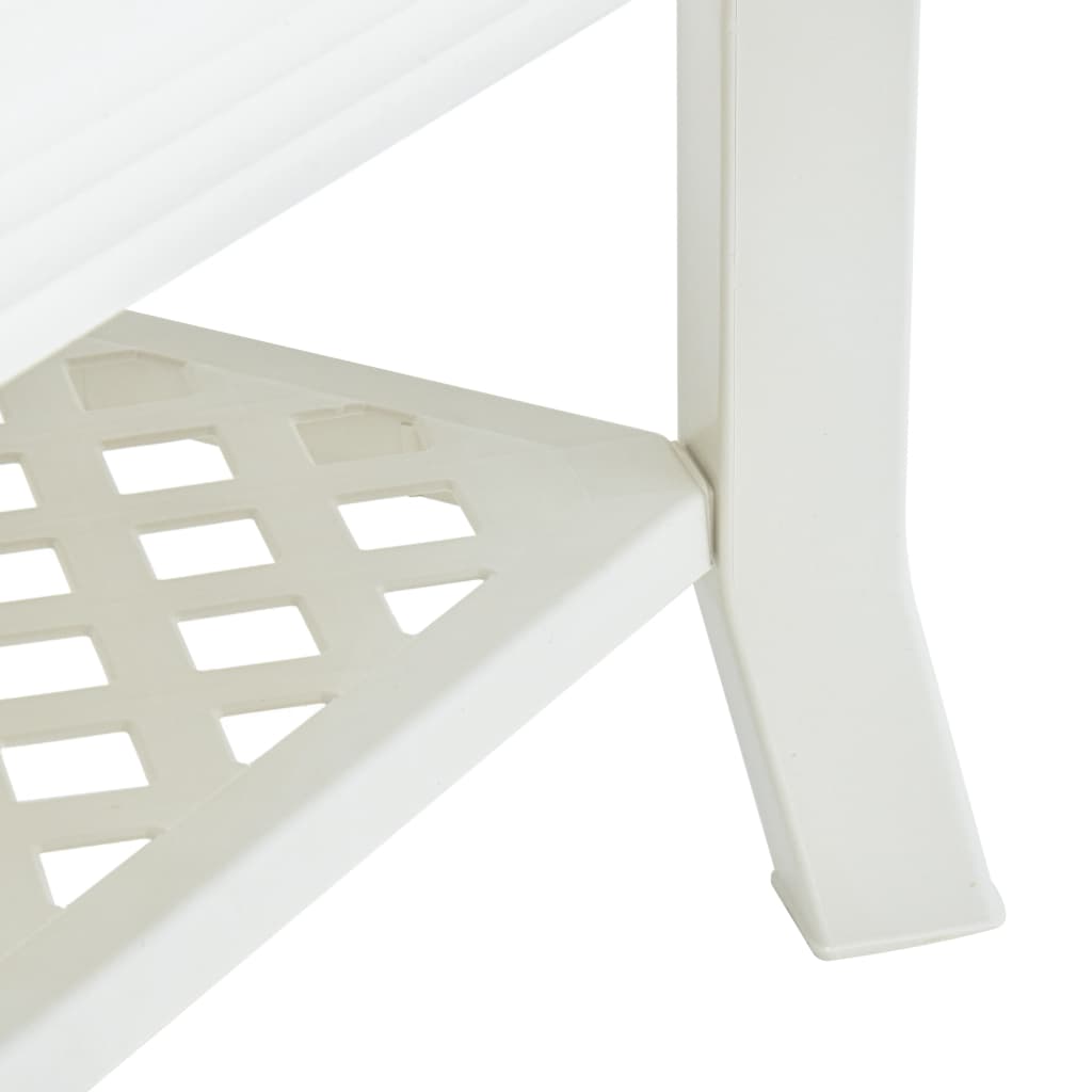 vidaXL Coffee Table White 90x60x46 cm Plastic