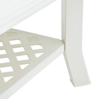 vidaXL Coffee Table White 90x60x46 cm Plastic