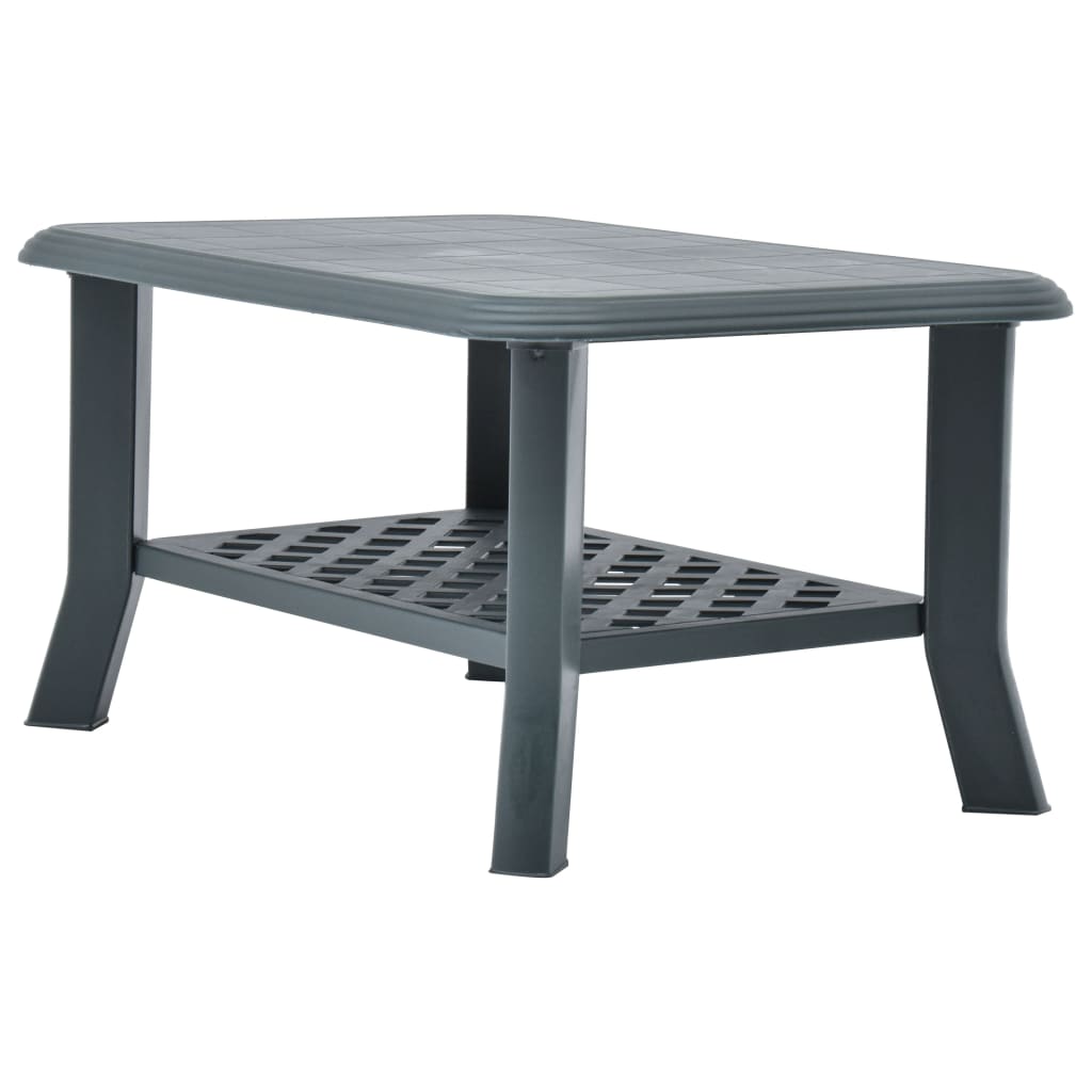 vidaXL Coffee Table Green 90x60x46 cm Plastic