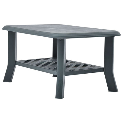 vidaXL Coffee Table Green 90x60x46 cm Plastic