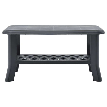 vidaXL Coffee Table Anthracite 90x60x46 cm Plastic