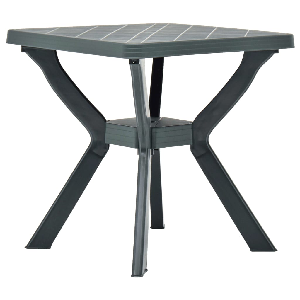 vidaXL Bistro Table Green 70x70x72 cm Plastic