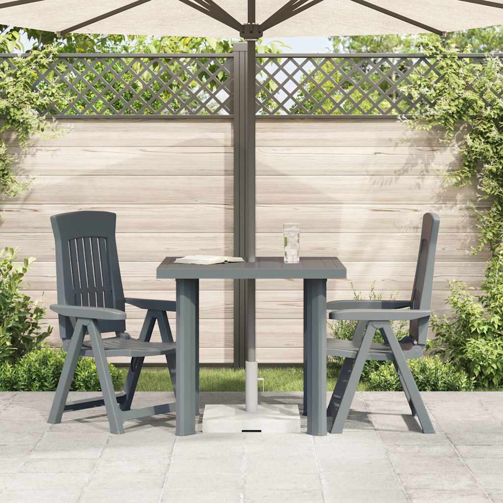 vidaXL Garden Table Green 80x75x72 cm Plastic