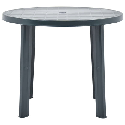 vidaXL Garden Table Green 89 cm Plastic