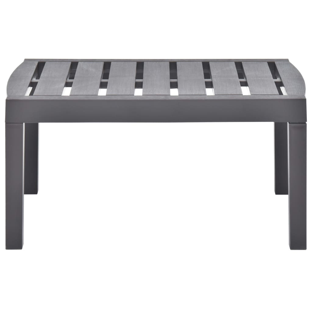 vidaXL Garden Table Mocha 78x55x38 cm Plastic